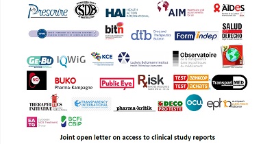 Open letter access clinical study reports