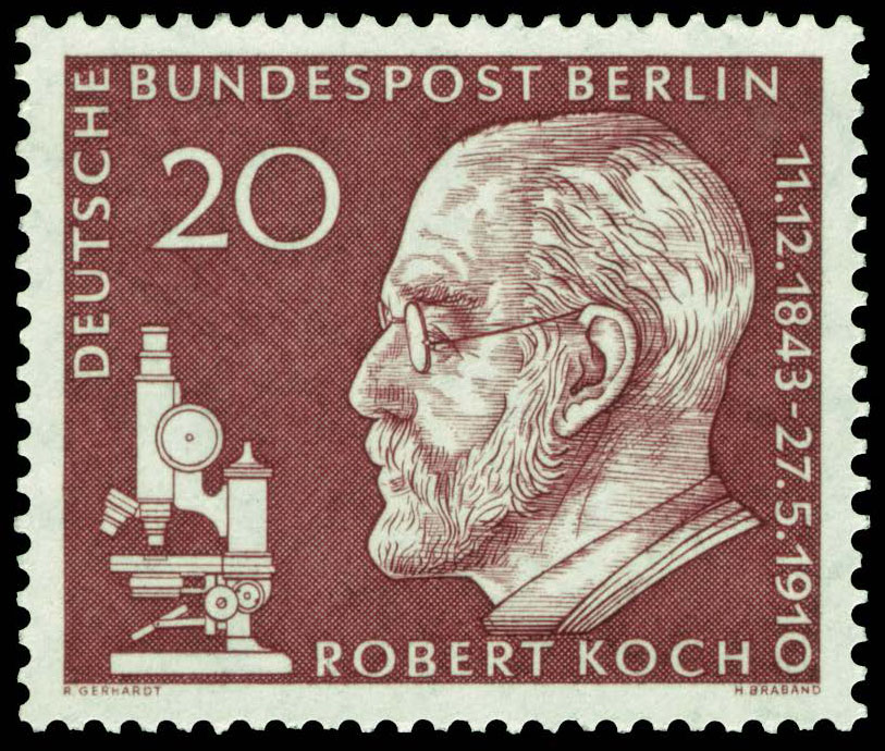 Briefmarke 1960 Robert Koch web